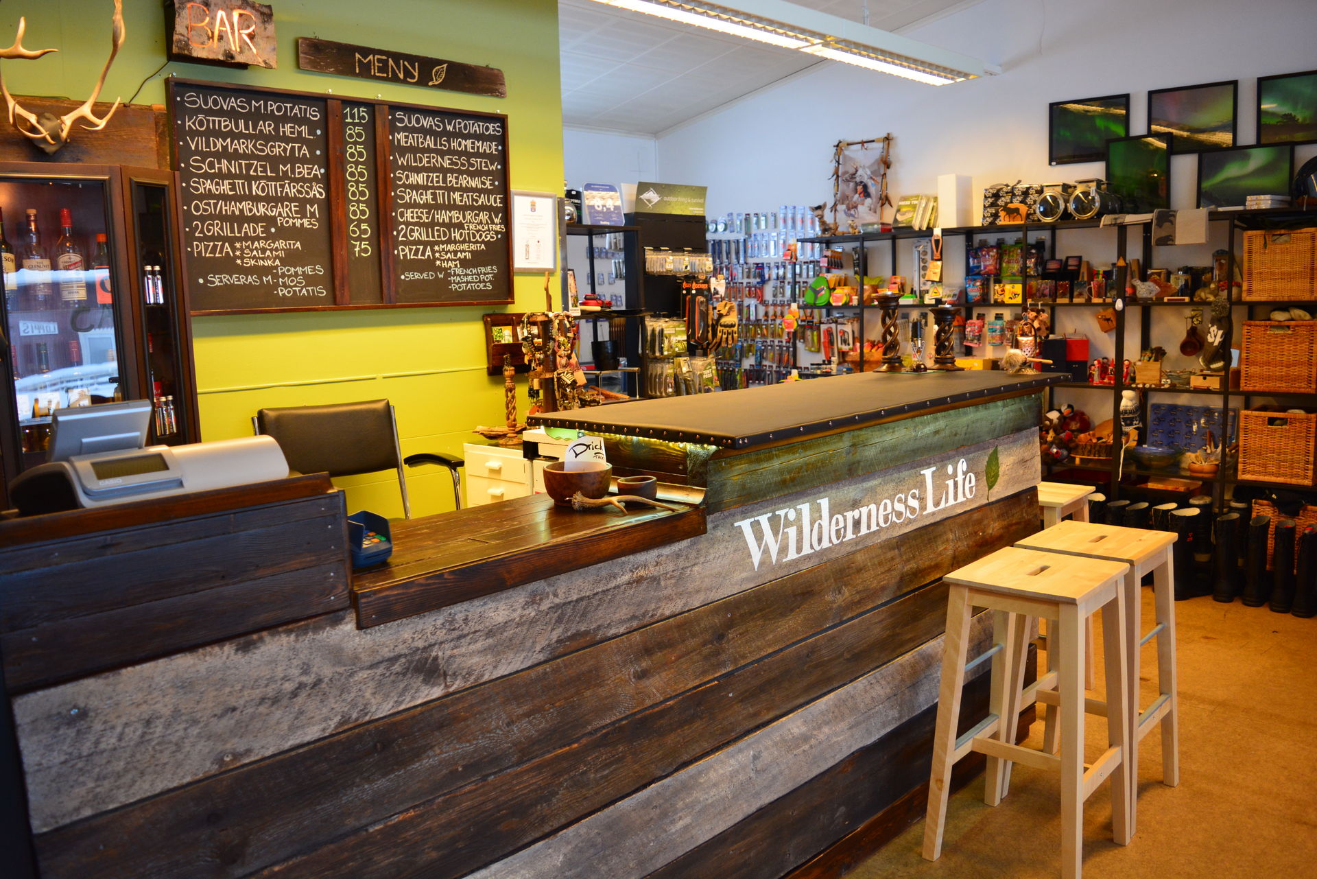 Wildnis Cafe in Lappland
